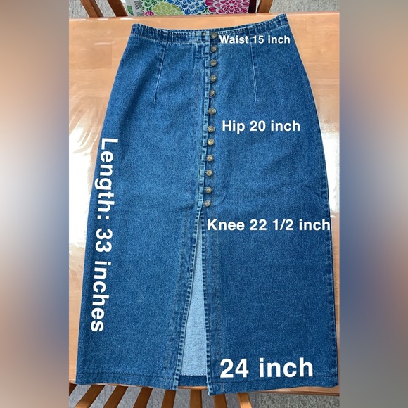 Blue Blues XL/XG Blue Denim Skirt - Picture 6 of 6